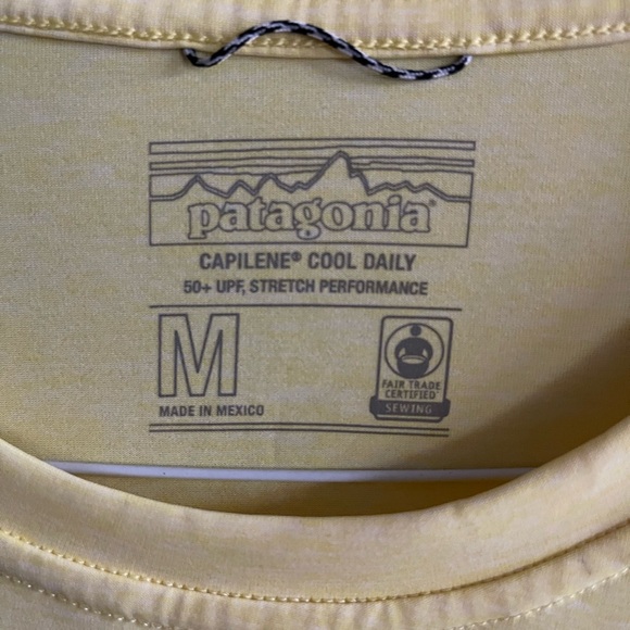 Patagonia Light Yellow Capilene Shirt - Picture 3 of 4